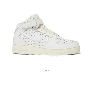 Nike Wmns Air Force 1 Mid 'Cut Out Stars' in the Summit White Coconut Milk